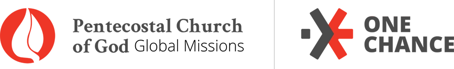 Pentecostal Church of God Global Missions and Once Chance logos.